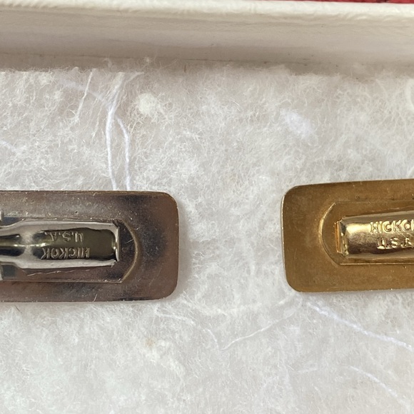 3 vintage tie clips marked with Hickok - Picture 5 of 6